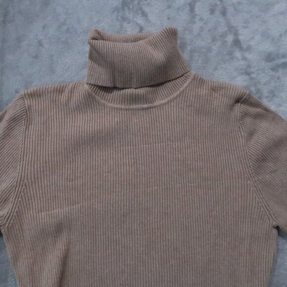 H&M Sweater Women XL Gray Knit Turtleneck Pullover Stretch Minimalist Classy Lot - Picture 8 of 15
